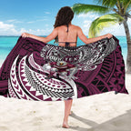 Personalised Manly Warringah Sea Eagles Sarong Polynesian Tribal Art Style With Muscular Sea Eagle Mascot