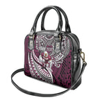 Personalised Manly Warringah Sea Eagles Shoulder Handbag Polynesian Tribal Art Style With Muscular Sea Eagle Mascot