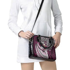 Personalised Manly Warringah Sea Eagles Shoulder Handbag Polynesian Tribal Art Style With Muscular Sea Eagle Mascot