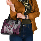 Personalised Manly Warringah Sea Eagles Shoulder Handbag Polynesian Tribal Art Style With Muscular Sea Eagle Mascot