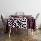Personalised Manly Warringah Sea Eagles Tablecloth Polynesian Tribal Art Style With Muscular Sea Eagle Mascot