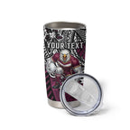 Personalised Manly Warringah Sea Eagles Tumbler Cup Polynesian Tribal Art Style With Muscular Sea Eagle Mascot
