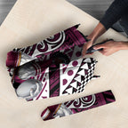 Personalised Manly Warringah Sea Eagles Umbrella Polynesian Tribal Art Style With Muscular Sea Eagle Mascot