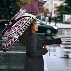 Personalised Manly Warringah Sea Eagles Umbrella Polynesian Tribal Art Style With Muscular Sea Eagle Mascot