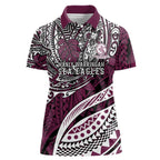 Personalised Manly Warringah Sea Eagles Women Polo Shirt Polynesian Tribal Art Style With Muscular Sea Eagle Mascot