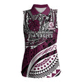 Personalised Manly Warringah Sea Eagles Women Sleeveless Polo Shirt Polynesian Tribal Art Style With Muscular Sea Eagle Mascot