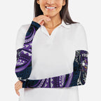 Personalised Melbourne Storm Arm Sleeves Polynesian Tribal Art Style With Cyborg Storm Mascot