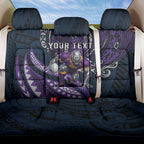 Personalised Melbourne Storm Back Car Seat Cover Polynesian Tribal Art Style With Cyborg Storm Mascot