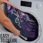Personalised Melbourne Storm Bathroom Set Polynesian Tribal Art Style With Cyborg Storm Mascot