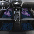 Personalised Melbourne Storm Car Mats Polynesian Tribal Art Style With Cyborg Storm Mascot