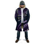 Personalised Melbourne Storm Cloak Polynesian Tribal Art Style With Cyborg Storm Mascot