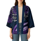 Personalised Melbourne Storm Kimono Polynesian Tribal Art Style With Cyborg Storm Mascot