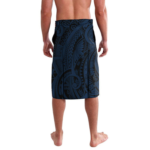 Personalised Melbourne Storm Lavalava Polynesian Tribal Art Style With Cyborg Storm Mascot