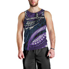 Personalised Melbourne Storm Men Tank Top Polynesian Tribal Art Style With Cyborg Storm Mascot