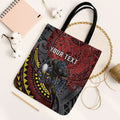 Personalised Penrith Panthers Tote Bag Polynesian Tribal Art Style With Fierce Panther Mascot