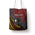 Personalised Penrith Panthers Tote Bag Polynesian Tribal Art Style With Fierce Panther Mascot