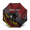 Personalised Penrith Panthers Umbrella Polynesian Tribal Art Style With Fierce Panther Mascot