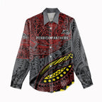 Personalised Penrith Panthers Women Casual Shirt Polynesian Tribal Art Style With Fierce Panther Mascot