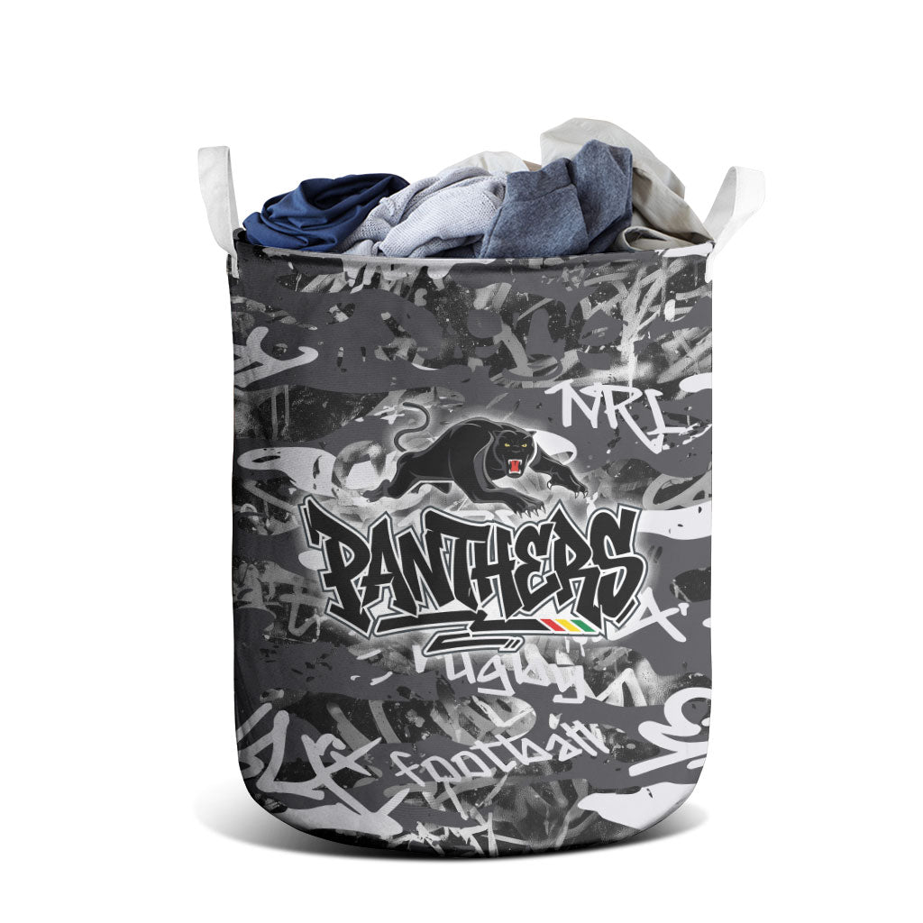 Penrith Panthers Rugby Laundry Basket Graffiti Typography Urban Camo Abstract Street Style