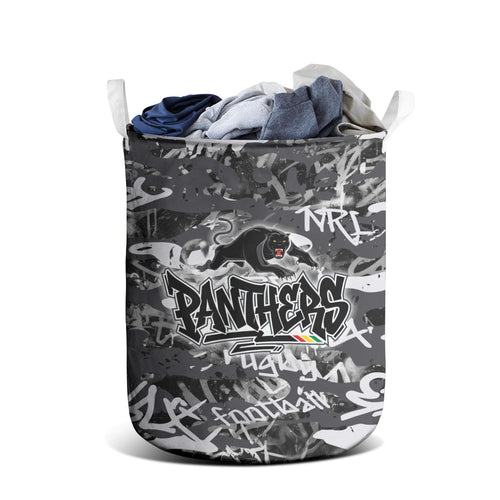 Penrith Panthers Rugby Laundry Basket Graffiti Typography Urban Camo Abstract Street Style