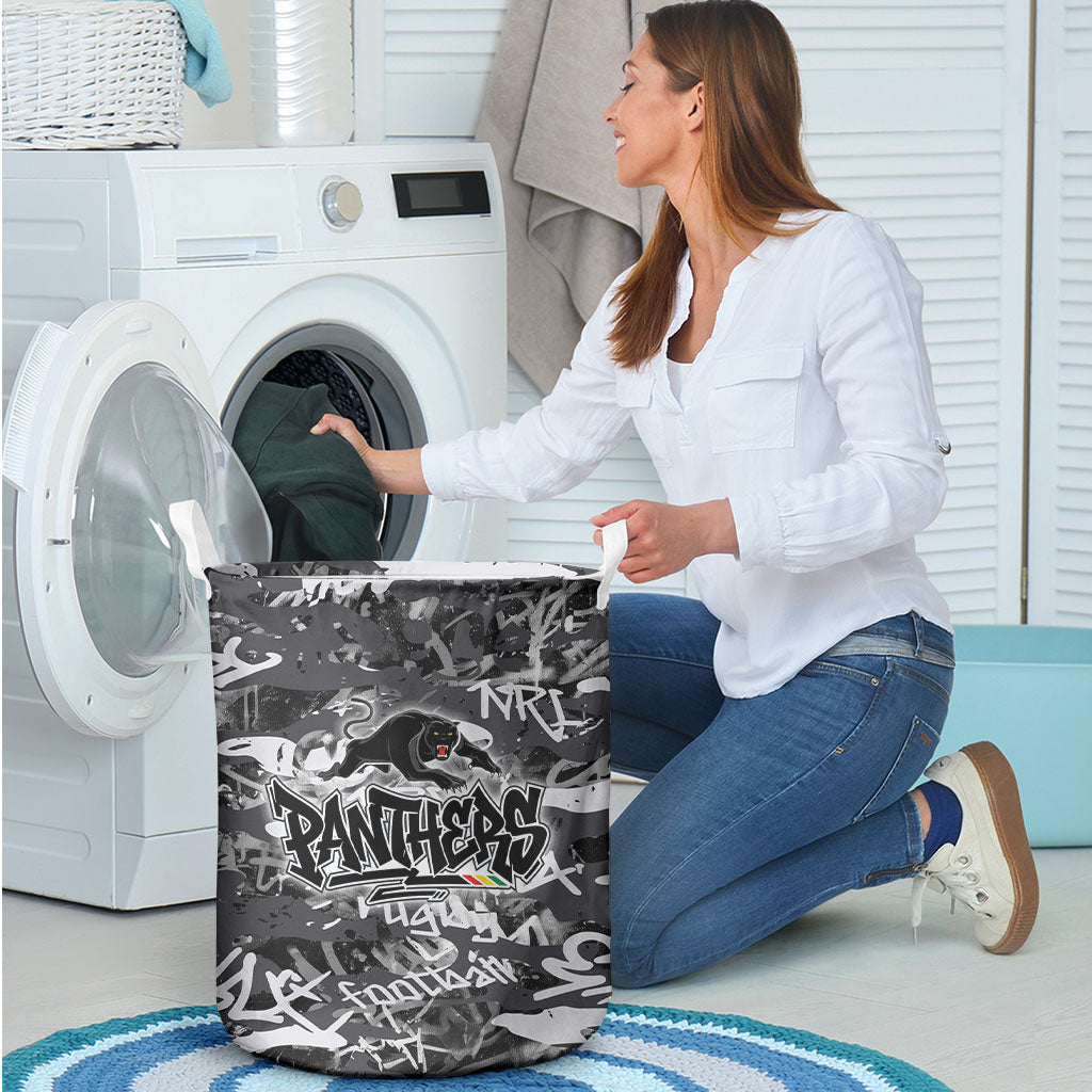 Penrith Panthers Rugby Laundry Basket Graffiti Typography Urban Camo Abstract Street Style