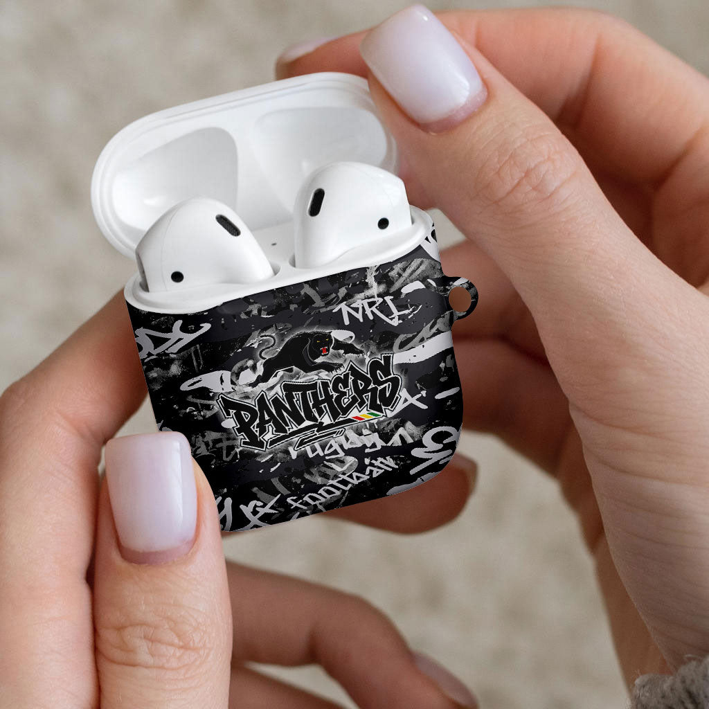 Penrith Panthers Rugby AirPods Case Graffiti Typography Urban Camo Abstract Street Style