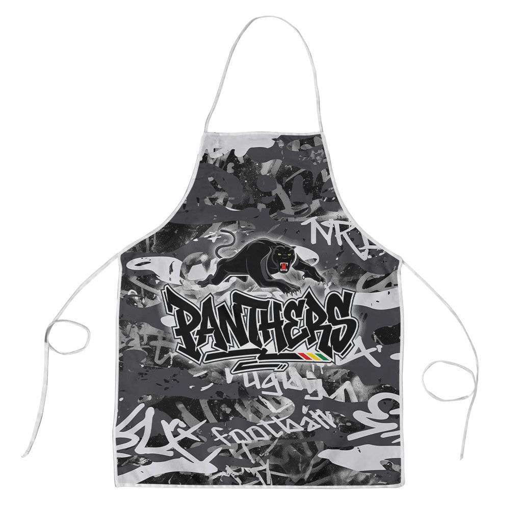 Penrith Panthers Rugby Apron Graffiti Typography Urban Camo Abstract Street Style