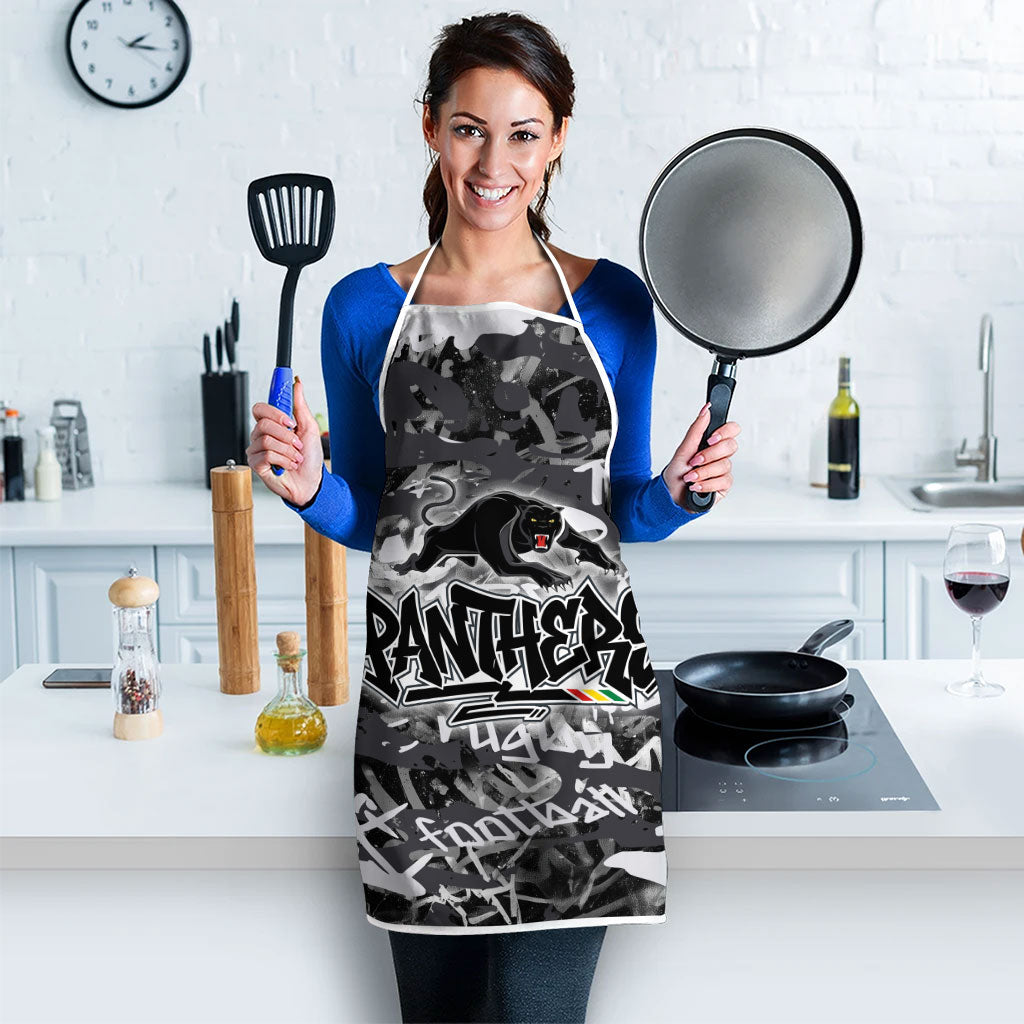 Penrith Panthers Rugby Apron Graffiti Typography Urban Camo Abstract Street Style