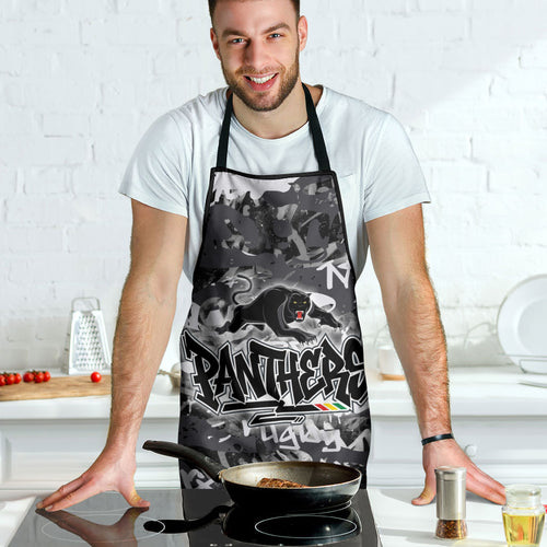 Penrith Panthers Rugby Apron Graffiti Typography Urban Camo Abstract Street Style