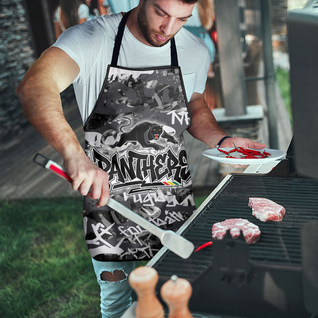 Penrith Panthers Rugby Apron Graffiti Typography Urban Camo Abstract Street Style