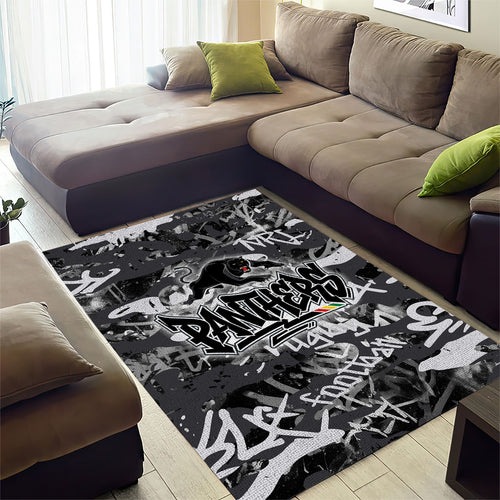 Penrith Panthers Rugby Area Rug Graffiti Typography Urban Camo Abstract Street Style