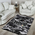 Penrith Panthers Rugby Area Rug Graffiti Typography Urban Camo Abstract Street Style