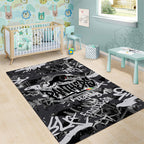 Penrith Panthers Rugby Area Rug Graffiti Typography Urban Camo Abstract Street Style