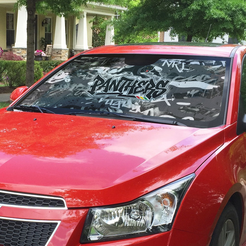 Penrith Panthers Rugby Auto Sun Shade Graffiti Typography Urban Camo Abstract Street Style