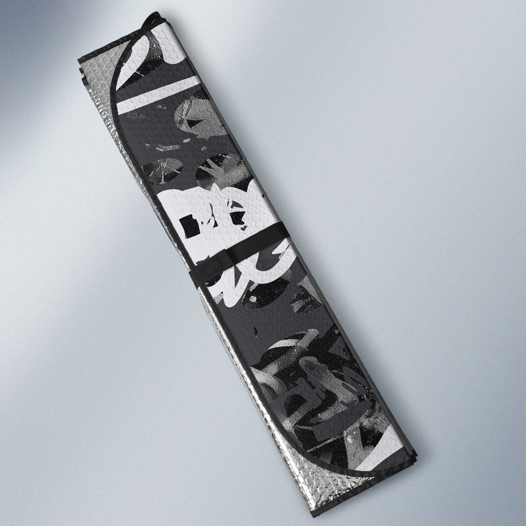 Penrith Panthers Rugby Auto Sun Shade Graffiti Typography Urban Camo Abstract Street Style