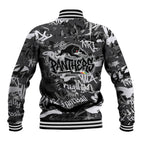 Penrith Panthers Rugby Baseball Jacket Graffiti Typography Urban Camo Abstract Street Style
