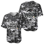 Penrith Panthers Rugby Baseball Jersey Graffiti Typography Urban Camo Abstract Street Style