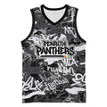 Penrith Panthers Rugby Basketball Jersey Graffiti Typography Urban Camo Abstract Street Style