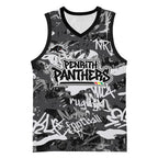 Penrith Panthers Rugby Basketball Jersey Graffiti Typography Urban Camo Abstract Street Style