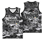 Penrith Panthers Rugby Basketball Jersey Graffiti Typography Urban Camo Abstract Street Style