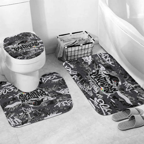 Penrith Panthers Rugby Bathroom Set Graffiti Typography Urban Camo Abstract Street Style