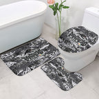 Penrith Panthers Rugby Bathroom Set Graffiti Typography Urban Camo Abstract Street Style