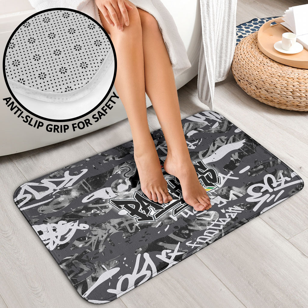 Penrith Panthers Rugby Bathroom Set Graffiti Typography Urban Camo Abstract Street Style