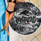 Penrith Panthers Rugby Beach Blanket Graffiti Typography Urban Camo Abstract Street Style