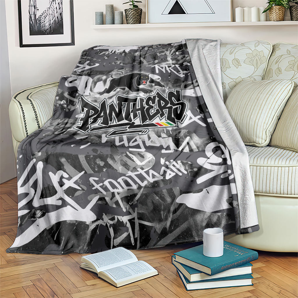 Penrith Panthers Rugby Blanket Graffiti Typography Urban Camo Abstract Street Style