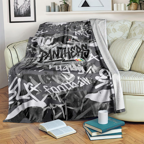 Penrith Panthers Rugby Blanket Graffiti Typography Urban Camo Abstract Street Style