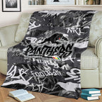 Penrith Panthers Rugby Blanket Graffiti Typography Urban Camo Abstract Street Style