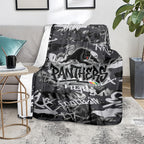 Penrith Panthers Rugby Blanket Graffiti Typography Urban Camo Abstract Street Style