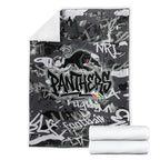 Penrith Panthers Rugby Blanket Graffiti Typography Urban Camo Abstract Street Style