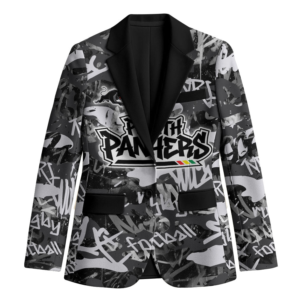 Penrith Panthers Rugby Blazer Graffiti Typography Urban Camo Abstract Street Style